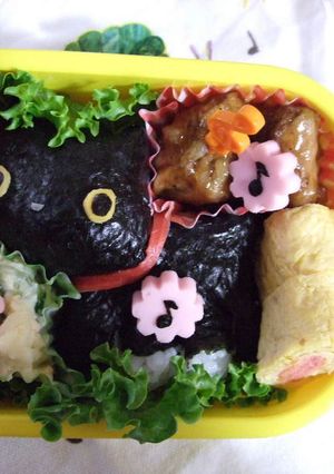 靴下にゃんこのキャラ弁-レシピのメイン写真