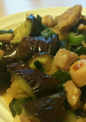 鶏肉となすの塩麹甘辛炒め♪-レシピのメイン写真
