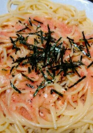 冷凍食品風味の明太子スパゲッティ-レシピのメイン写真