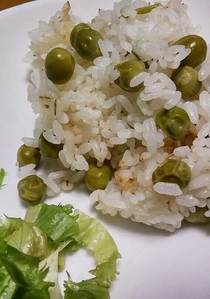 ヘルシー　押し麦の　ピース豆ごはん-レシピのメイン写真