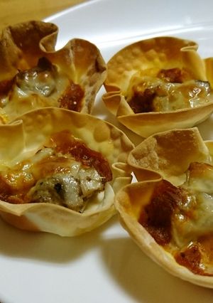 餃子の皮でプチピザ-レシピのメイン写真