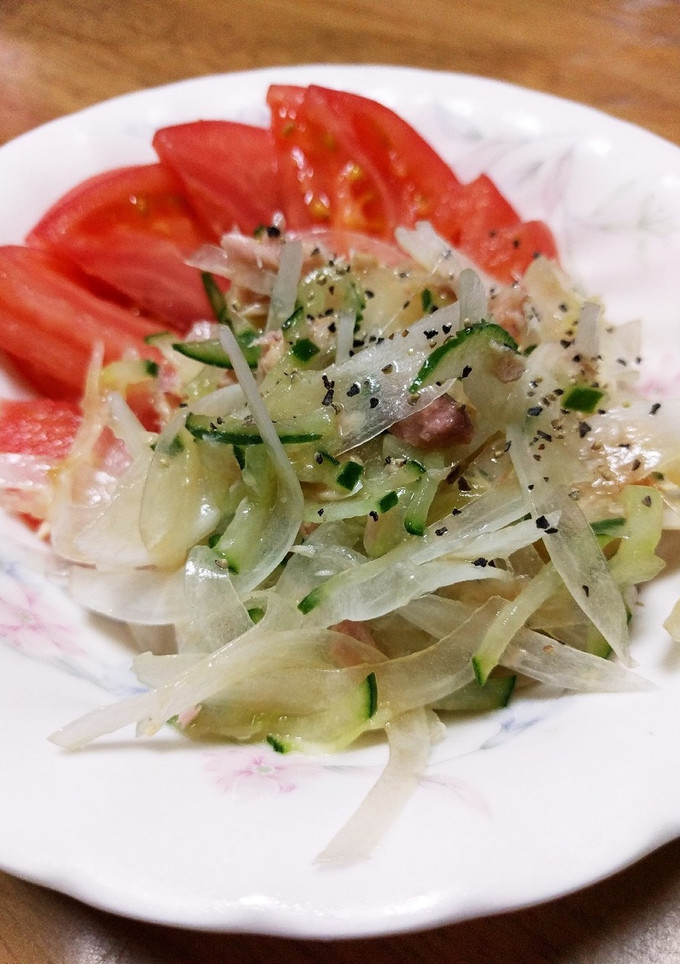 新玉ねぎときゅうり♪の旨味サラダ♥-レシピのメイン写真