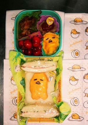 ぐでたまキャラ弁（サンドイッチ）-レシピのメイン写真