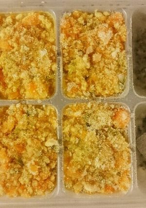 離乳食★鶏そぼろと豆と人参のまとめ煮-レシピのメイン写真