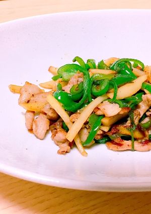 豚肉ピーマンじゃがいものさっぱり炒め-レシピのメイン写真