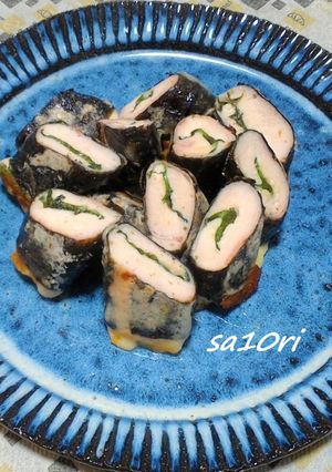 しっとり!ささみのシソチーズ海苔巻き!-レシピのメイン写真