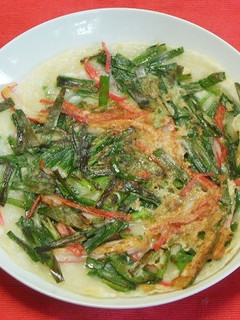 ニラとカニ風味かまぼこのチジミ-レシピのメイン写真