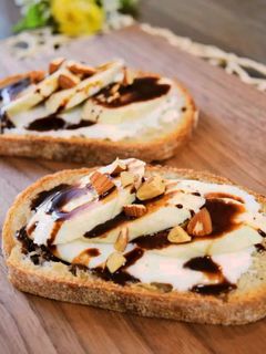 クリチ&バナナのデザートオープンサンド♪-レシピのメイン写真