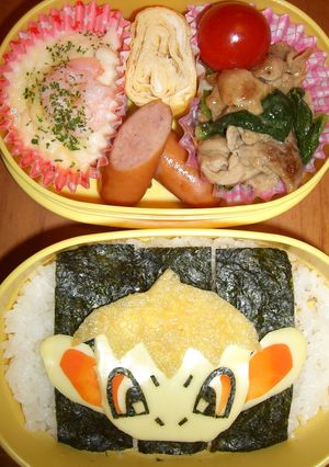 ヒコザル弁当（キャラ弁）-レシピのメイン写真
