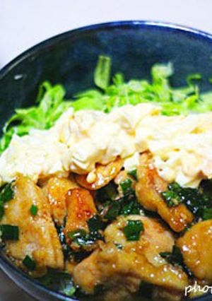 ご飯がすすむ★甘辛鶏むね肉のタルタル丼-レシピのメイン写真