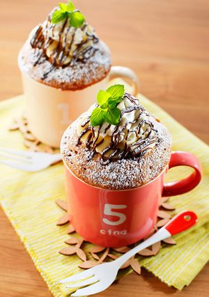 バナナとミルクティーのふんわりマグケーキ-レシピのメイン写真