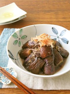 ごま油風味で食欲UP☆なすのおかか和え-レシピのメイン写真