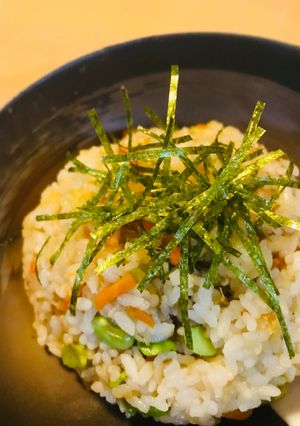 野菜サラダのオイスターソースチャーハン-レシピのメイン写真