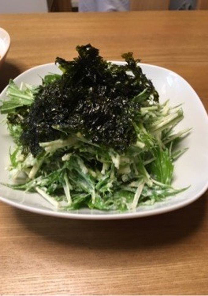簡単♪水菜の白和えナムル風サラダ-レシピのメイン写真