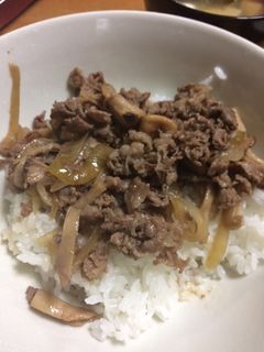 我が家の牛丼-レシピのメイン写真