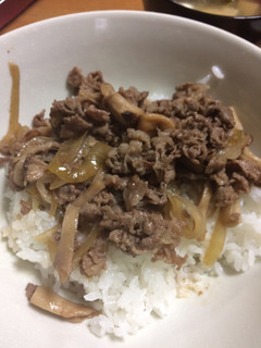 我が家の牛丼-レシピのメイン写真
