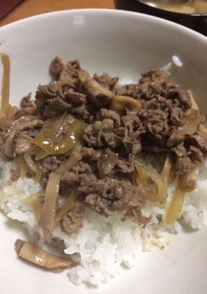 我が家の牛丼-レシピのメイン写真