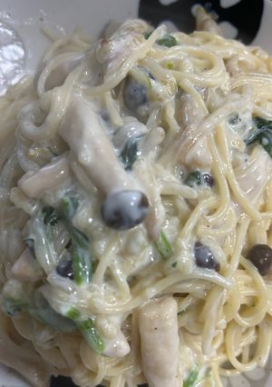 しめじのクリームパスタ-レシピのメイン写真