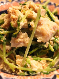 栄養満点♡豆苗と鶏むね肉のマヨポンサラダ-レシピのメイン写真