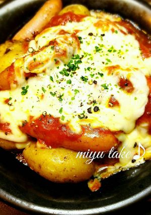 新じゃがで♡超簡単ミートチーズ♪-レシピのメイン写真