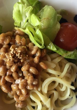 さっぱりサラダつけ麺の納豆のせ-レシピのメイン写真