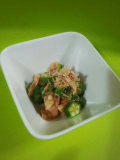 簡単おくらとツナの和え物-レシピのメイン写真