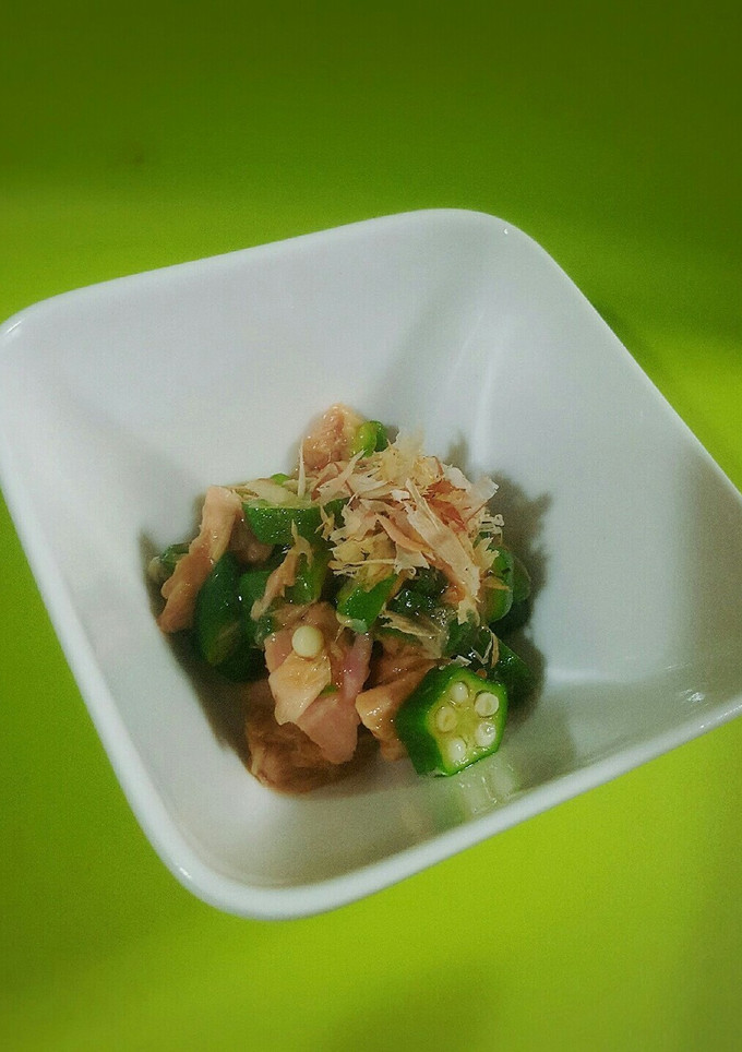簡単おくらとツナの和え物-レシピのメイン写真