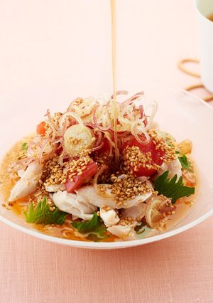 トマトごまそうめん-レシピのメイン写真