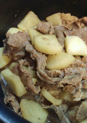 手抜きで簡単!!牛スジの味噌煮込み-レシピのメイン写真