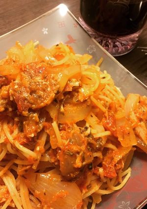 節約！鯖缶を使ったトマトパスタ-レシピのメイン写真