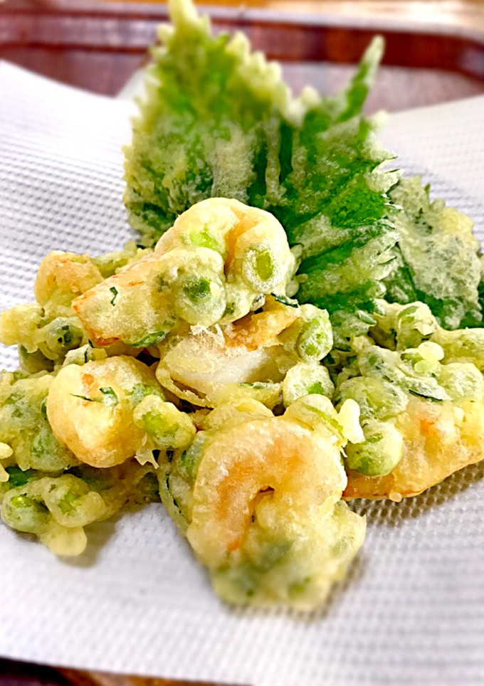 海老と枝豆のかき揚げ さっくさく-レシピのメイン写真