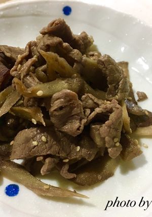 噛むほど美味しい！牛肉とごぼうのしぐれ煮-レシピのメイン写真