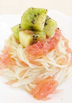簡単！フルーツ和えるだけ！素麺アレンジ-レシピのメイン写真