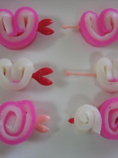超かわいい♪ハートかまぼこ-レシピのメイン写真