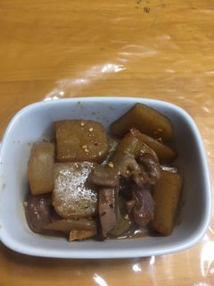 こんにゃくとずりの甘辛煮-レシピのメイン写真