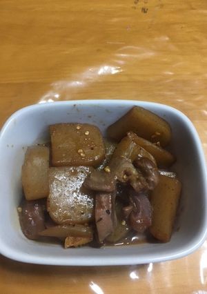 こんにゃくとずりの甘辛煮-レシピのメイン写真
