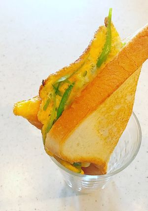 簡単ワンパン♪韓国屋台風トースト-レシピのメイン写真