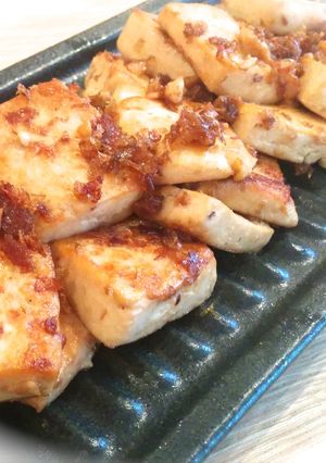 不思議な食感！硬豆腐のひとくちステーキ-レシピのメイン写真