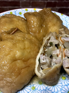 簡単 味しみしみ 豚肉、野菜、チーズ巾着-レシピのメイン写真