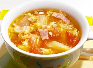 野菜たっぷり卵入り☆トマトのスープ-レシピのメイン写真