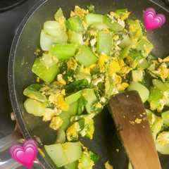 チンゲン菜と卵の炒め物♡-レシピのメイン写真