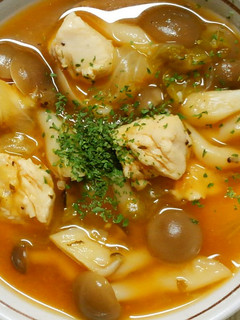 ランチ☆鶏ささみとしめじのケチャスープ♡-レシピのメイン写真