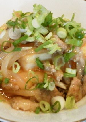 厚揚げの豚こま＆玉ねぎ入り甘酢あんかけ-レシピのメイン写真