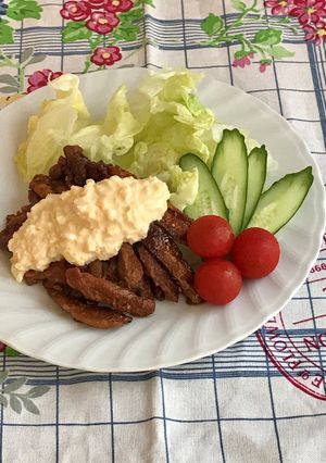 大豆のお肉de甘辛ごぼうのチキン南蛮風☆-レシピのメイン写真