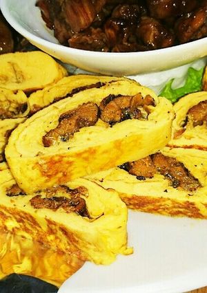 たまごやきinさんまの蒲焼き(缶詰)-レシピのメイン写真