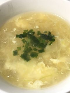 きゃべつと玉ねぎのふんわり卵スープ-レシピのメイン写真