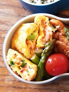 お弁当に!桜えびと青葱の卵焼き-レシピのメイン写真