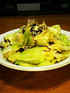 ☆簡単レンチン♪♪キャベツの塩昆布あえ☆-レシピのメイン写真