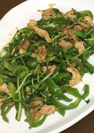 ☆ピーマンと豚肉のごまラー油炒め☆-レシピのメイン写真