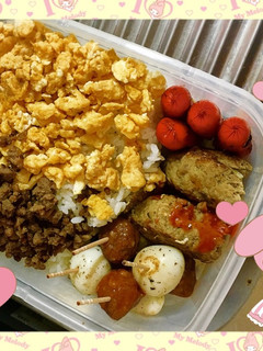 鶏そぼろ弁当♡野菜なし-レシピのメイン写真